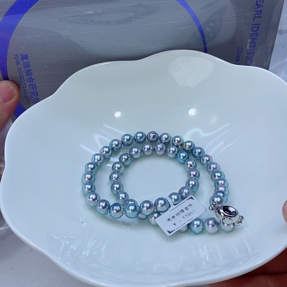 海水珍珠颈饰银S925镶嵌