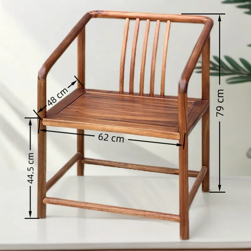 【胡桃木禅椅】纯实木 家用家居茶桌椅  餐椅 书桌椅 办公椅 主人椅