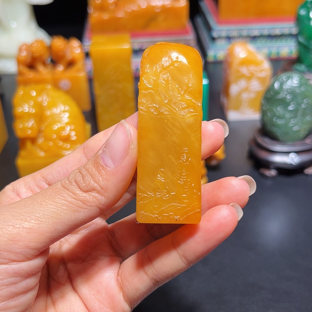 田黄石王**来石雕石雕石雕