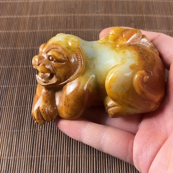 百***）和田玉未镶嵌挂件