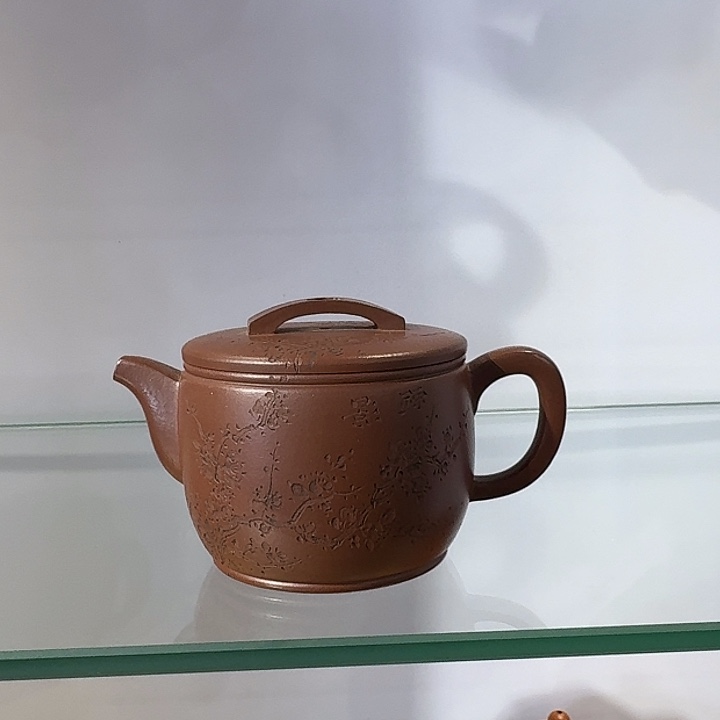 紫砂茶壶汉瓦梅花280