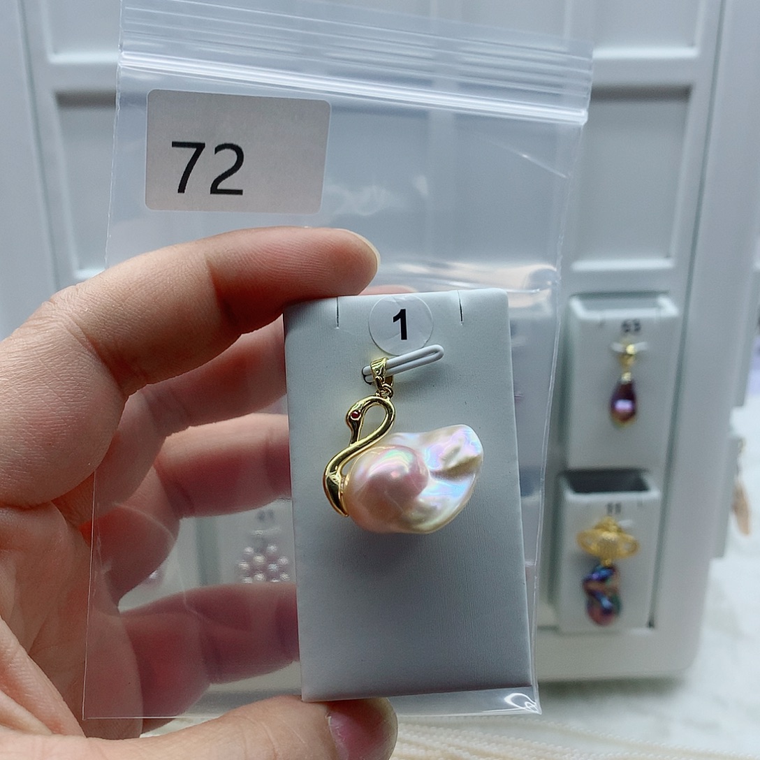 淡水珍珠吊坠(不含链)合金
