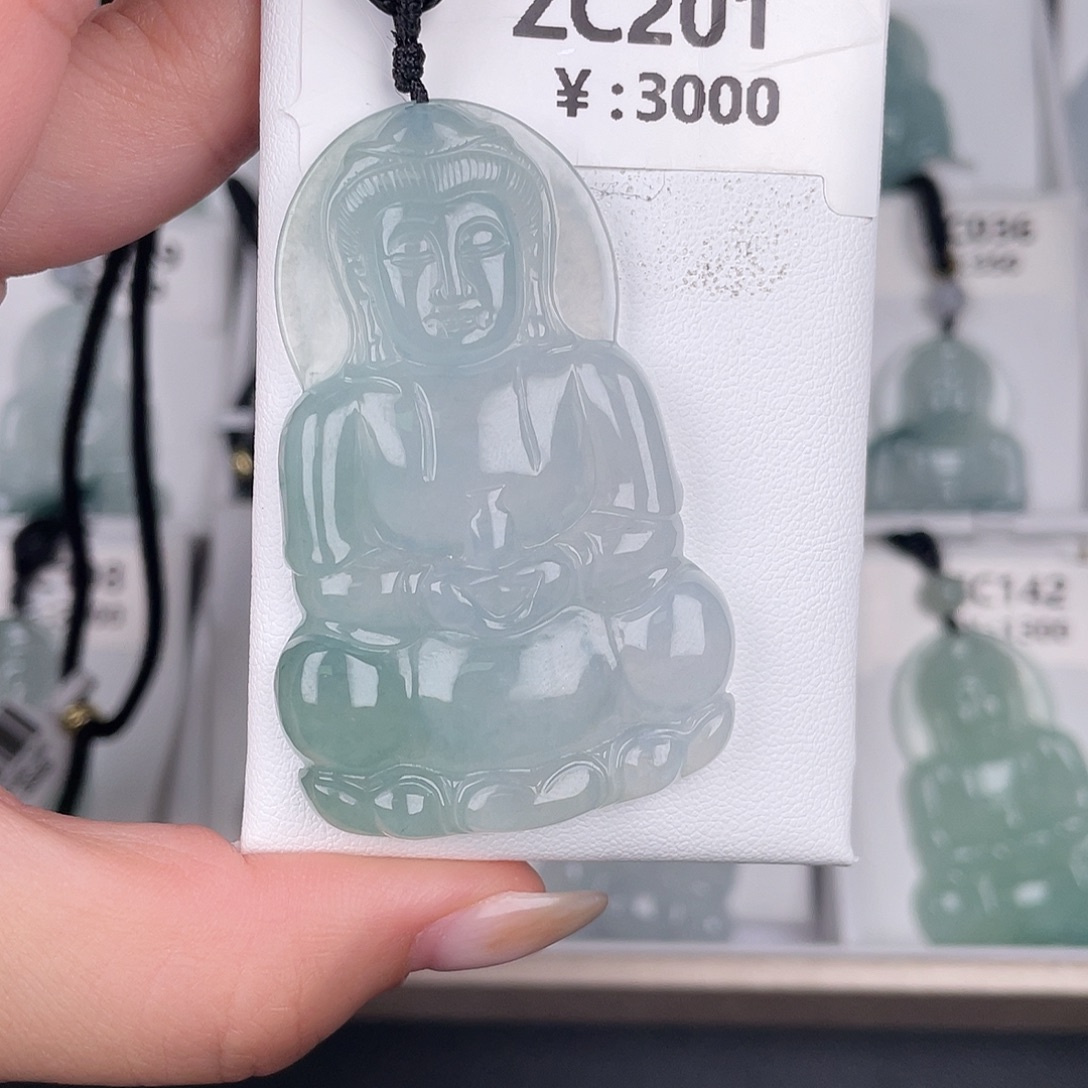 翡翠未镶嵌颈饰zc201