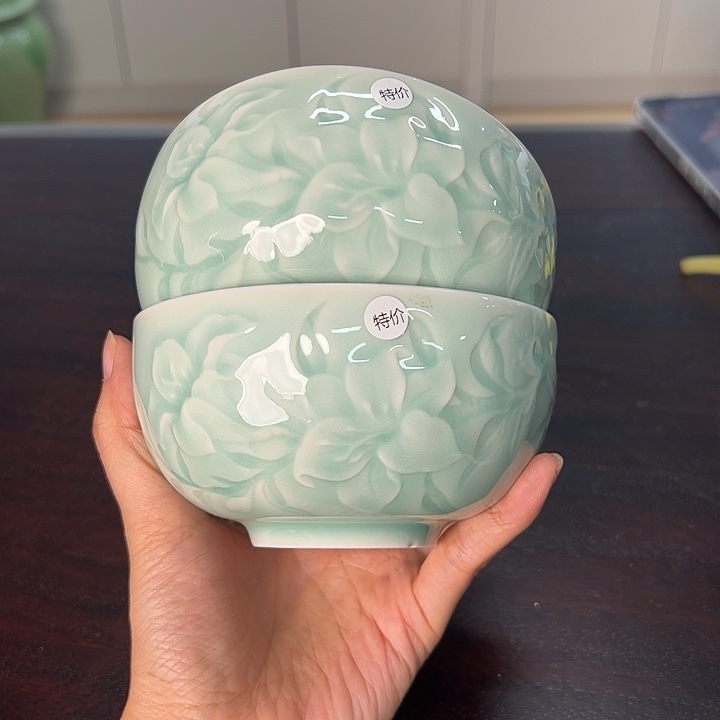 龙泉云间青瓷小米茶器