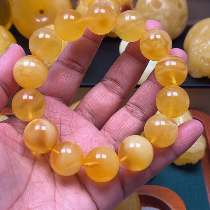 琥珀未镶嵌珠宝奇石M68号15+妖花