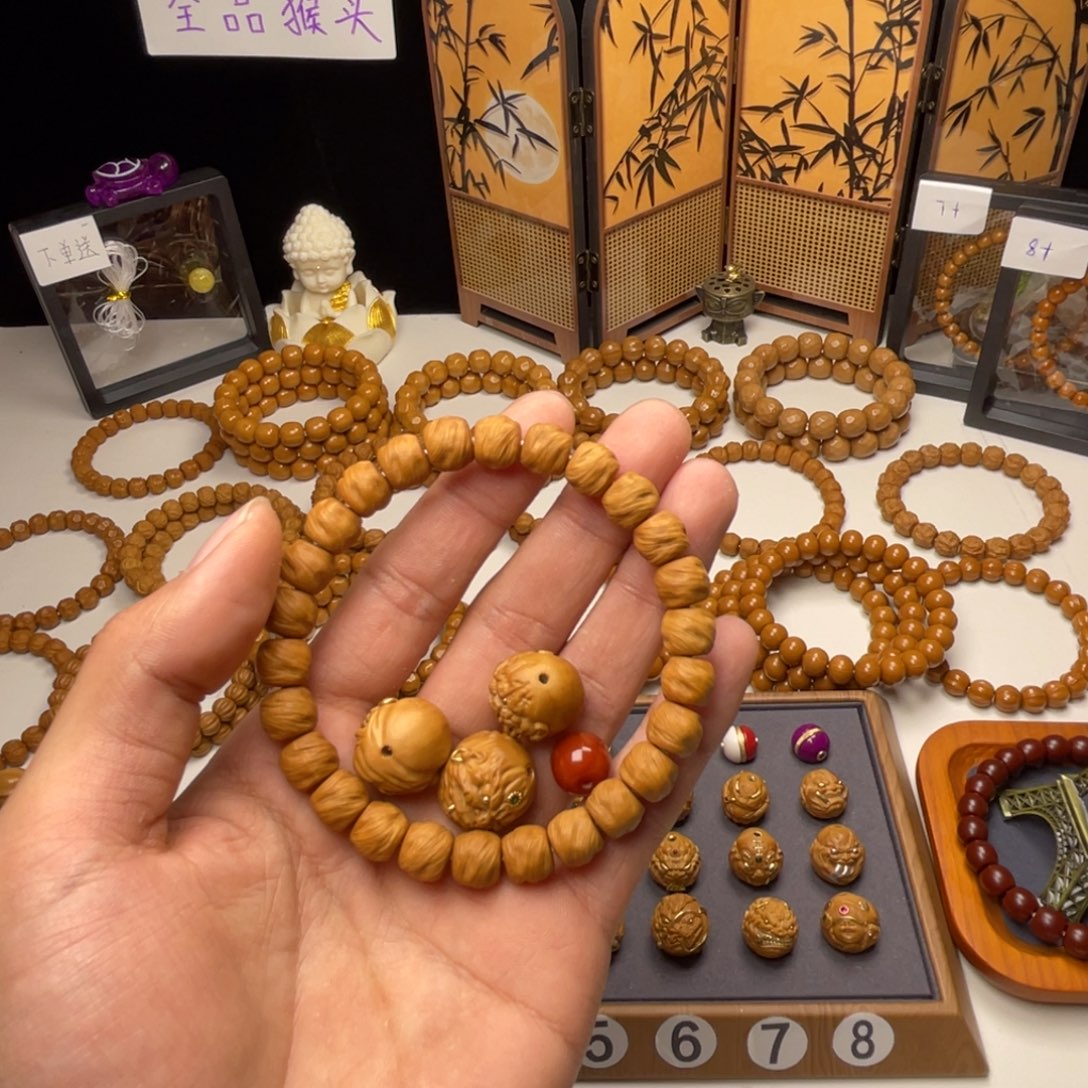 好***鱼猴头核桃吊坠➕单颗➕单颗