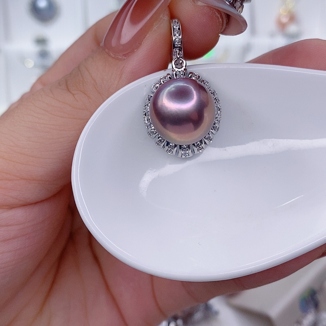 淡水珍珠未镶嵌吊坠(赠链)