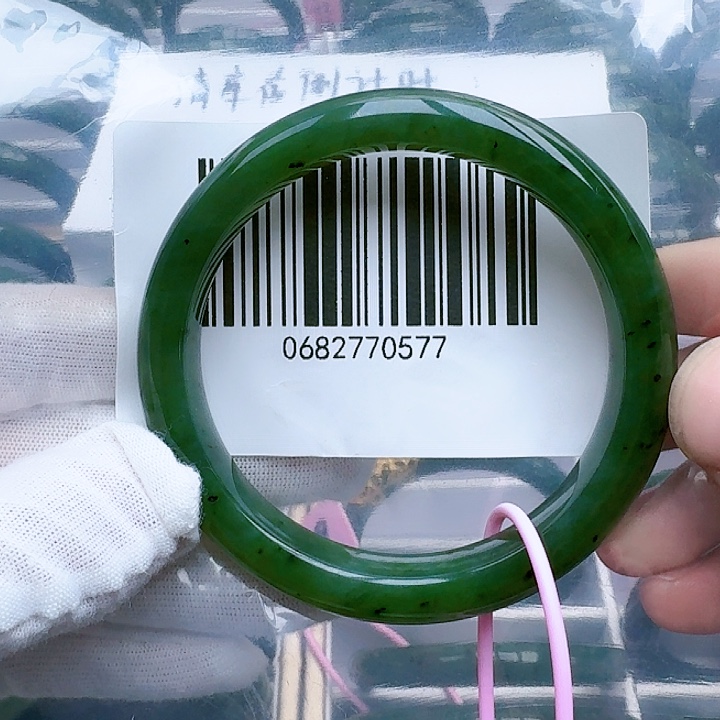 和田玉（碧玉）未镶嵌手镯5859