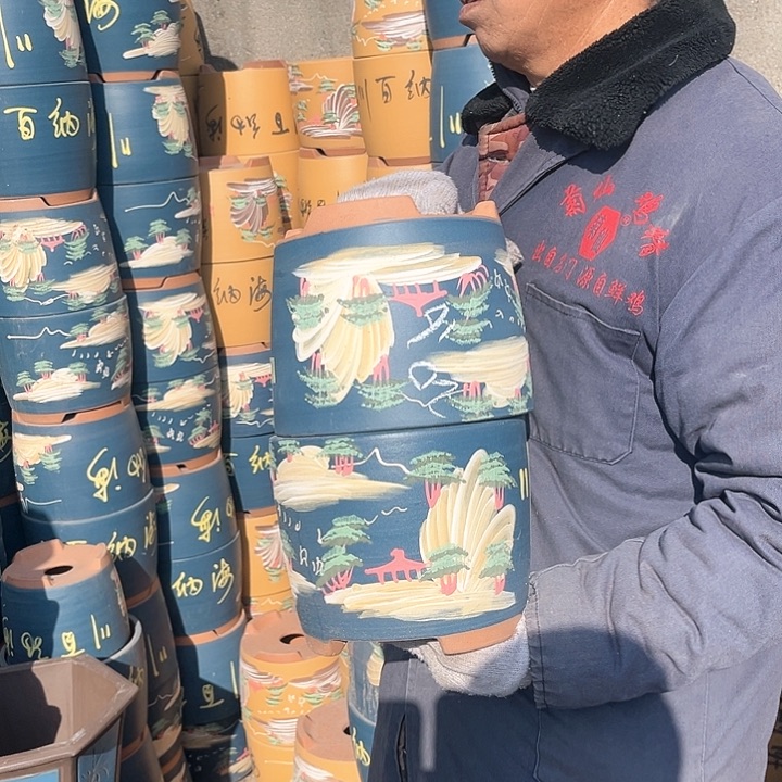 紫砂紫砂花盆也太