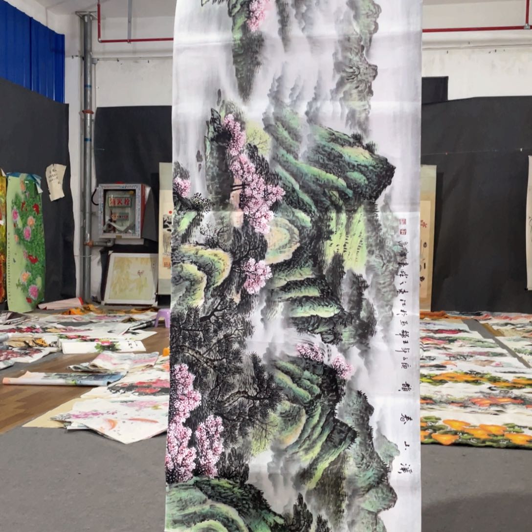 国画国画作品画心一张