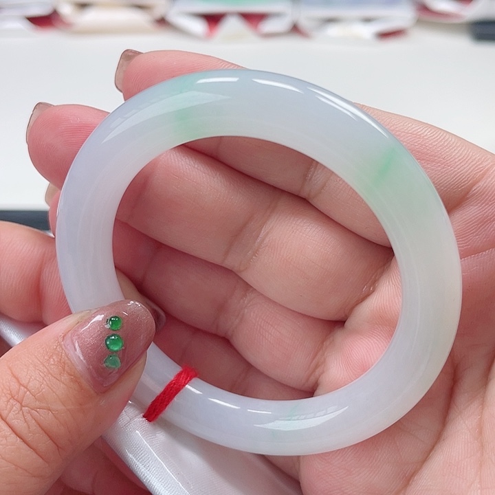 翡翠手镯未镶嵌缅甸翡翠手镯51圈