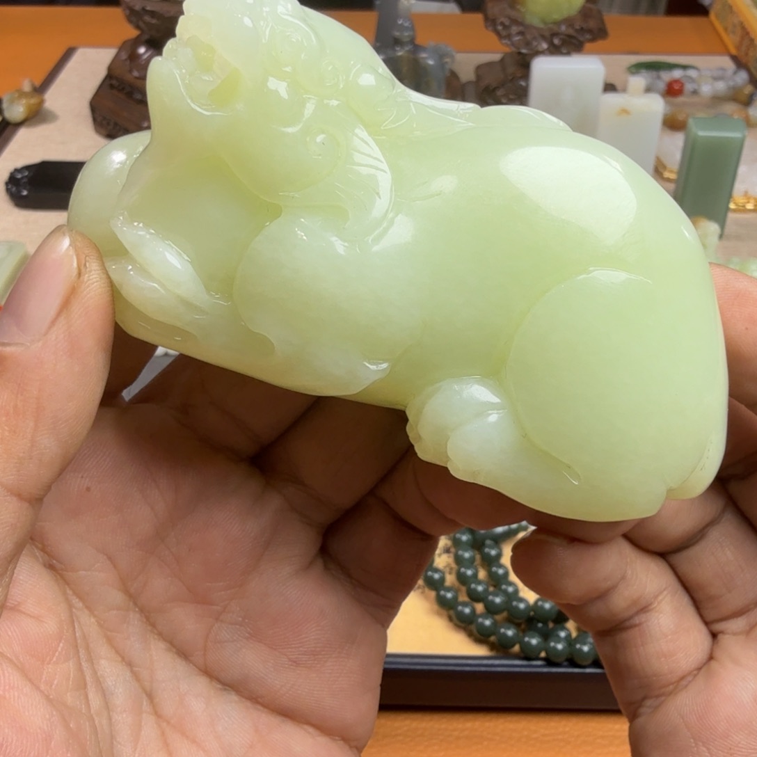 和田玉挂件未镶嵌闲*