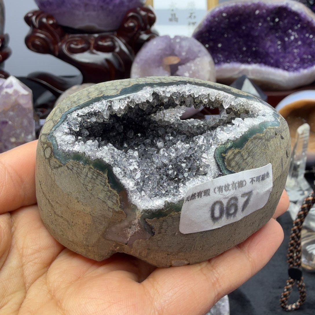 紫晶珠宝半成品未镶嵌