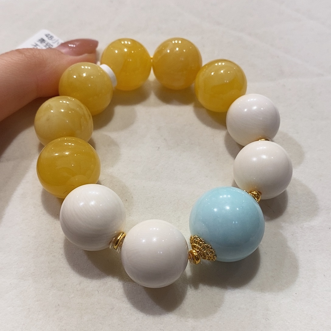 蜜蜡未镶嵌手串蜜蜡