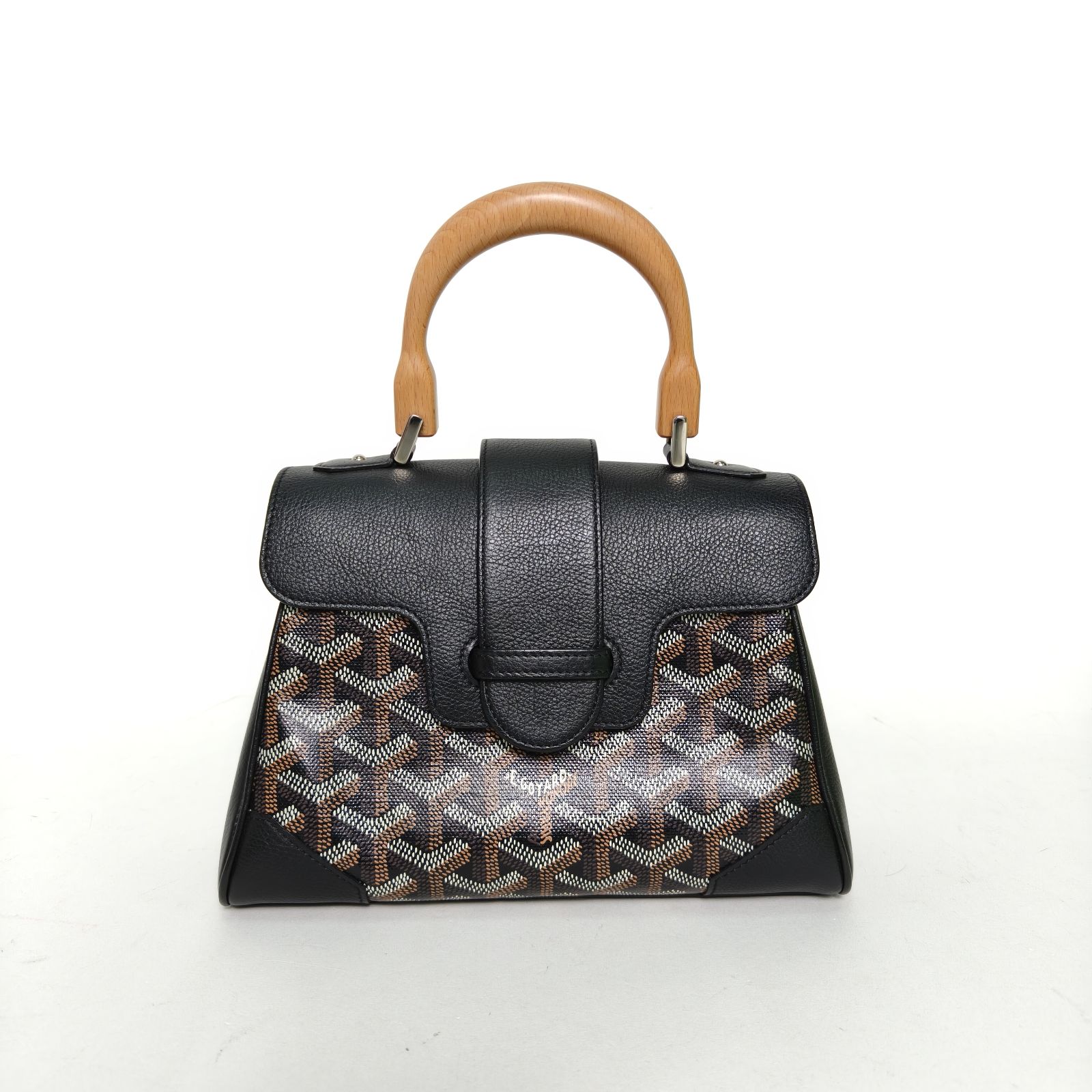 99新 Goyard 【娇】SAIGON 西贡 Mini 20 黑色 PVC 213233