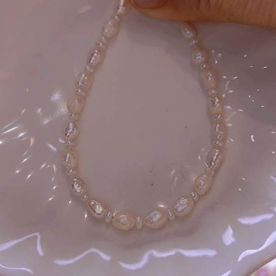 淡水珍珠手绳合金