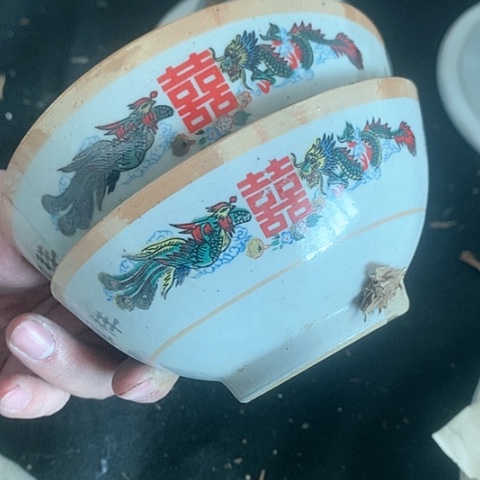 摆件，烧制问题都是正常的哦，瑕疵品