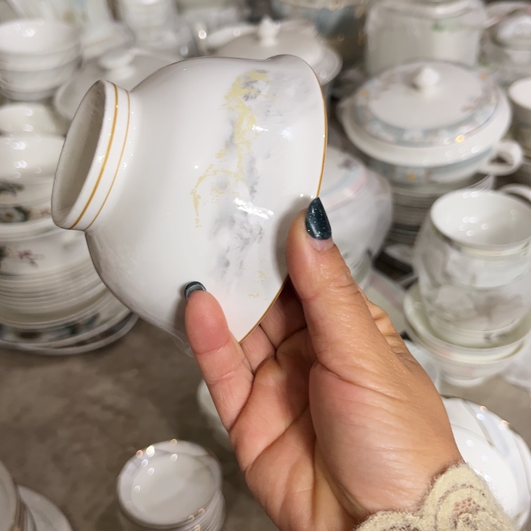 瓷片海岸高脚腕十个4.5寸