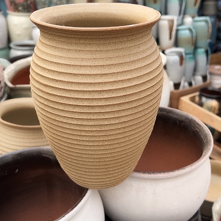 景德镇精品花盆栽口14高22