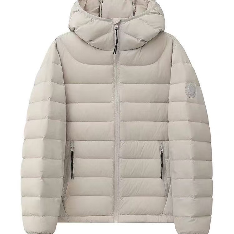 运补6-8双面扎透排骨款时尚连帽棉服轻薄短款小个子大码棉袄外套