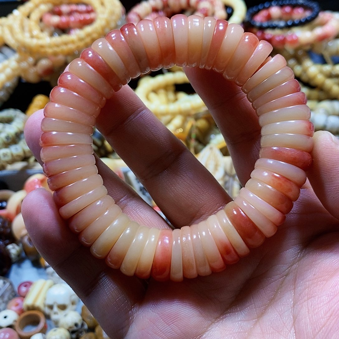 驼骨摆件16药片手串