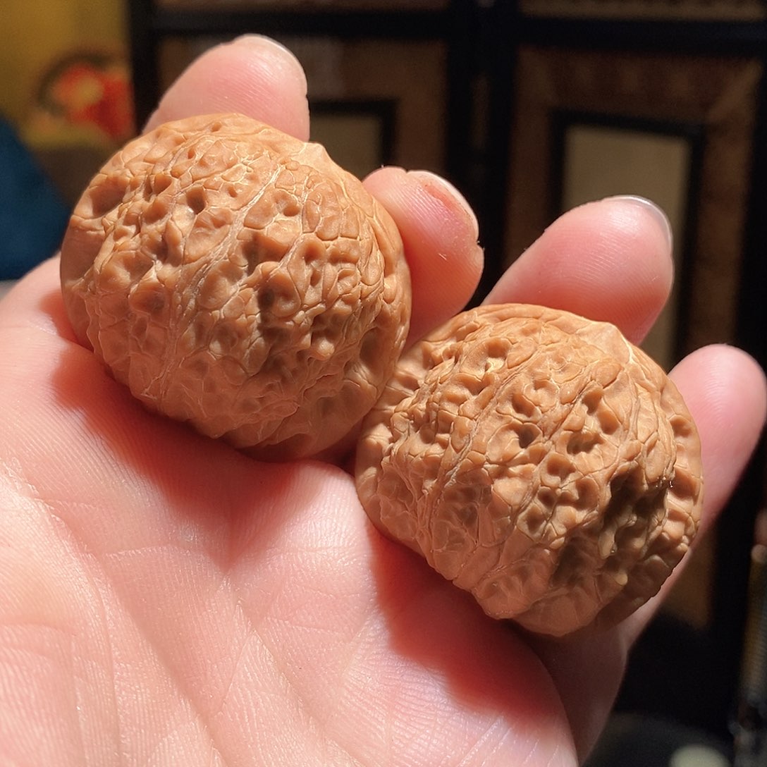 文玩核桃把件39血麒麟全品