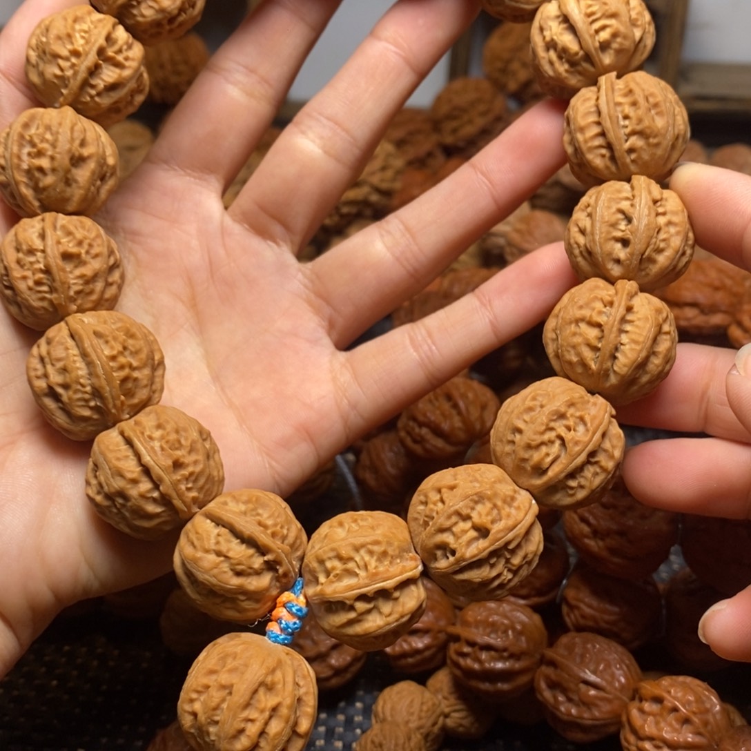 用***7文玩核桃手串粗筋磨盘八棱手持