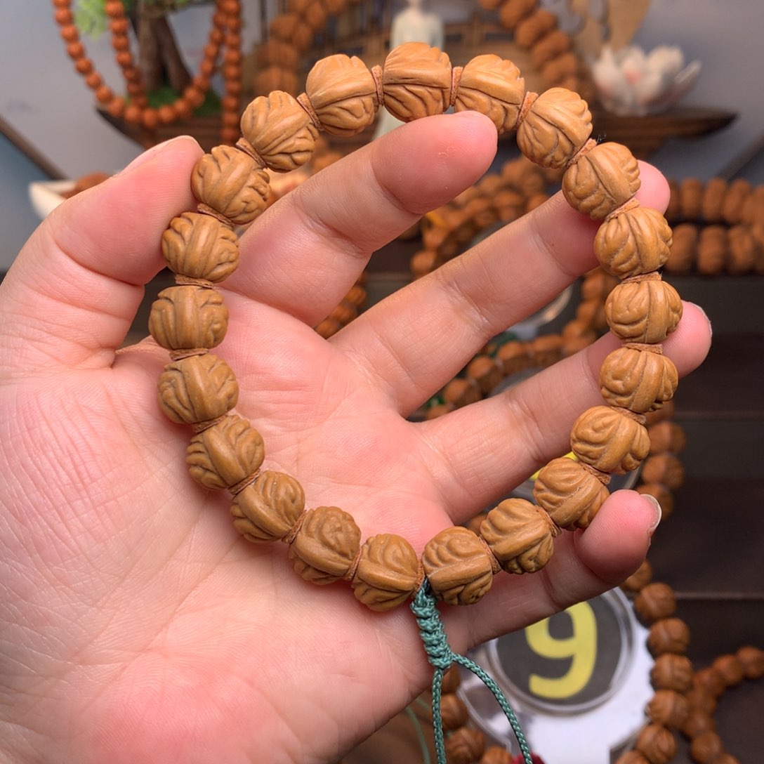 桃核手串小金豆15尺寸