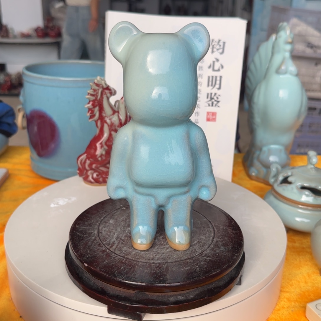 摆件陶郑家钧窑摆件