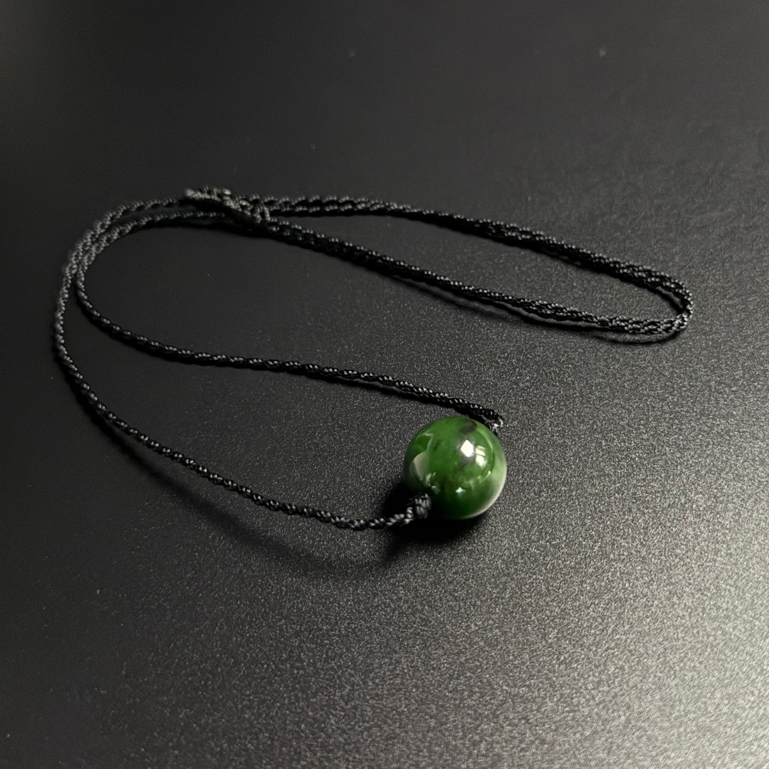 V姐|心选|老钱|和田玉俄碧玉单珠吊坠 16mm-GN355