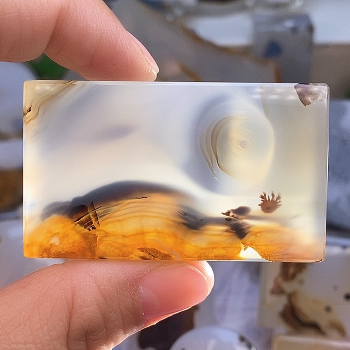 玛瑙/玉髓颈饰足银镀金镶嵌