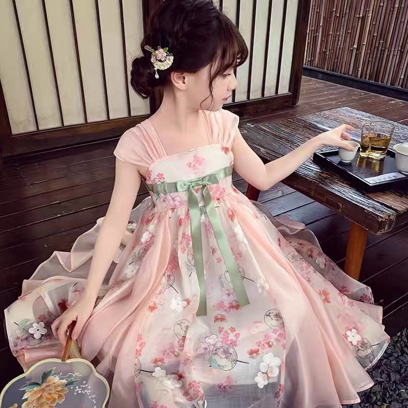 女童夏款汉服连衣裙519