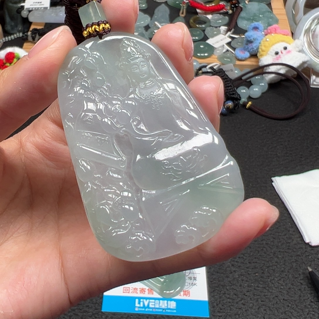 翡翠未镶嵌颈饰天然A货缅甸翡翠