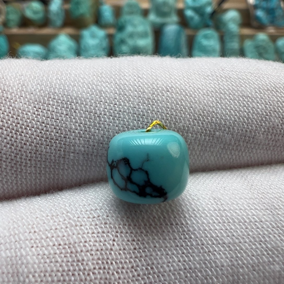 绿松石未镶嵌配饰8.6*7.2