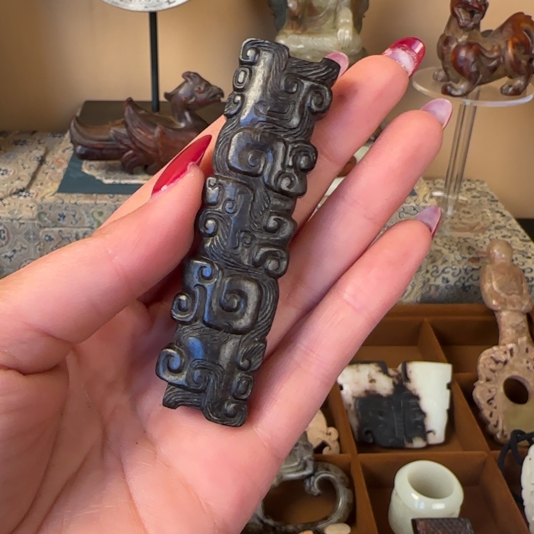 海***」和田玉未镶嵌挂件