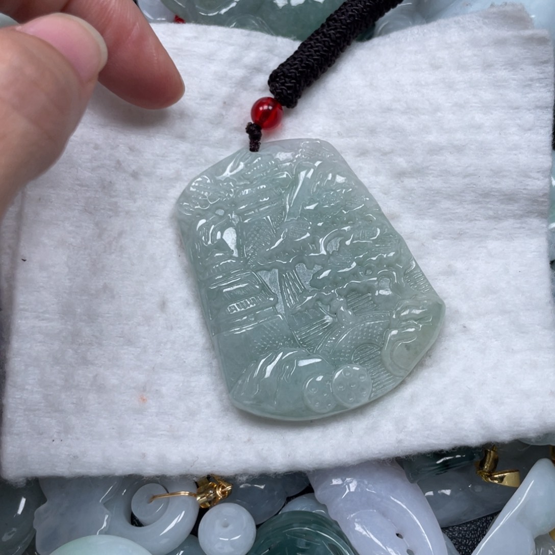 翡翠未镶嵌吊坠(不含链)