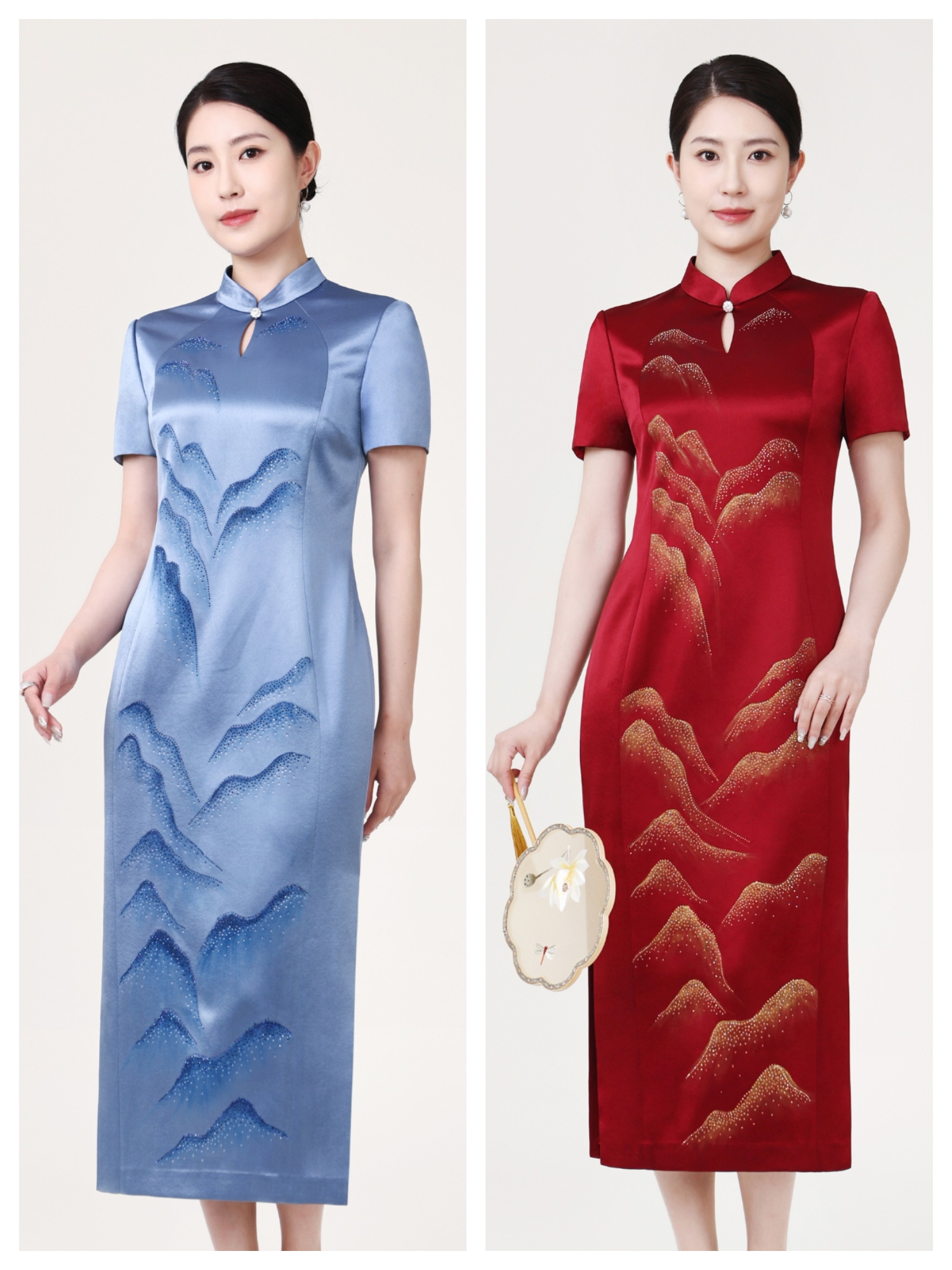 微瑕疵73267醋酸旗袍