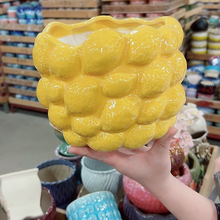 有孔.凑满10元发货多肉陶瓷花盆！