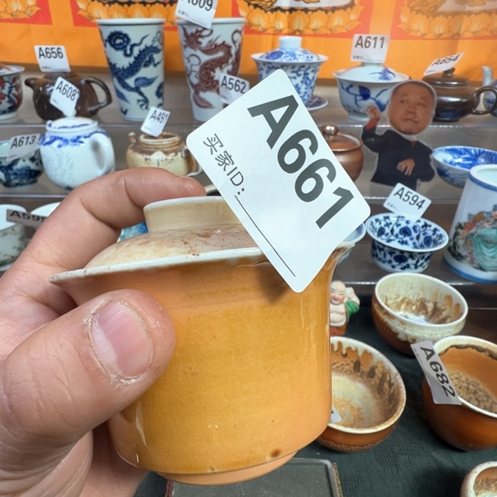 摆件661景德镇手工柴烧茶器