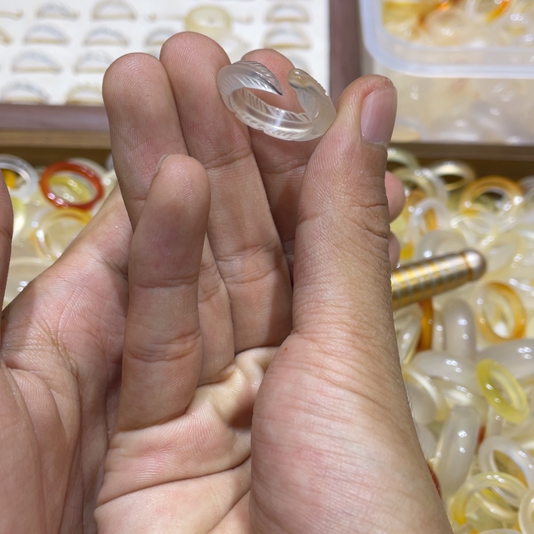 玛瑙/玉髓未镶嵌戒指91号港15