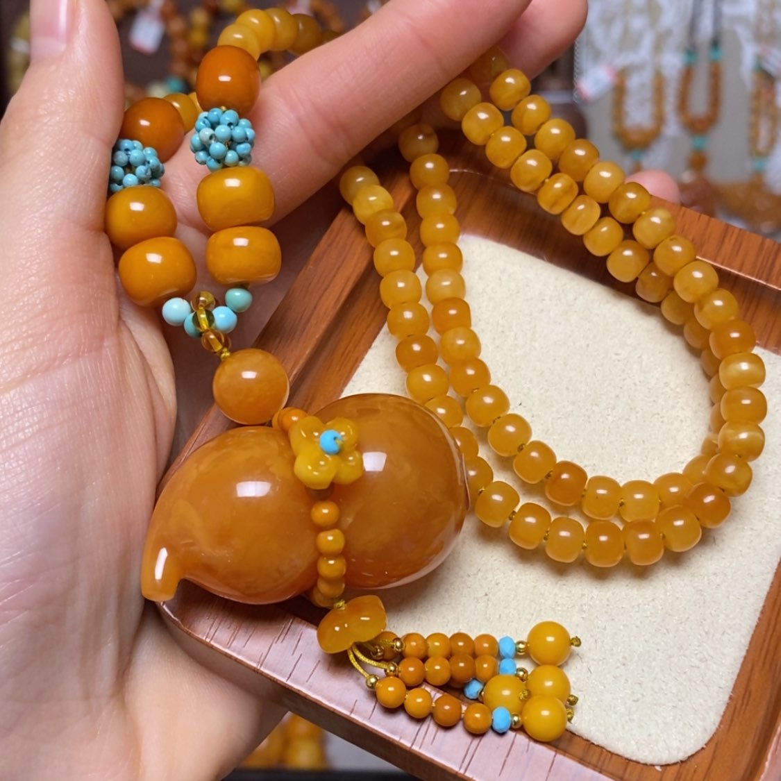 【闪购商品】蜜蜡颈饰未镶嵌项链