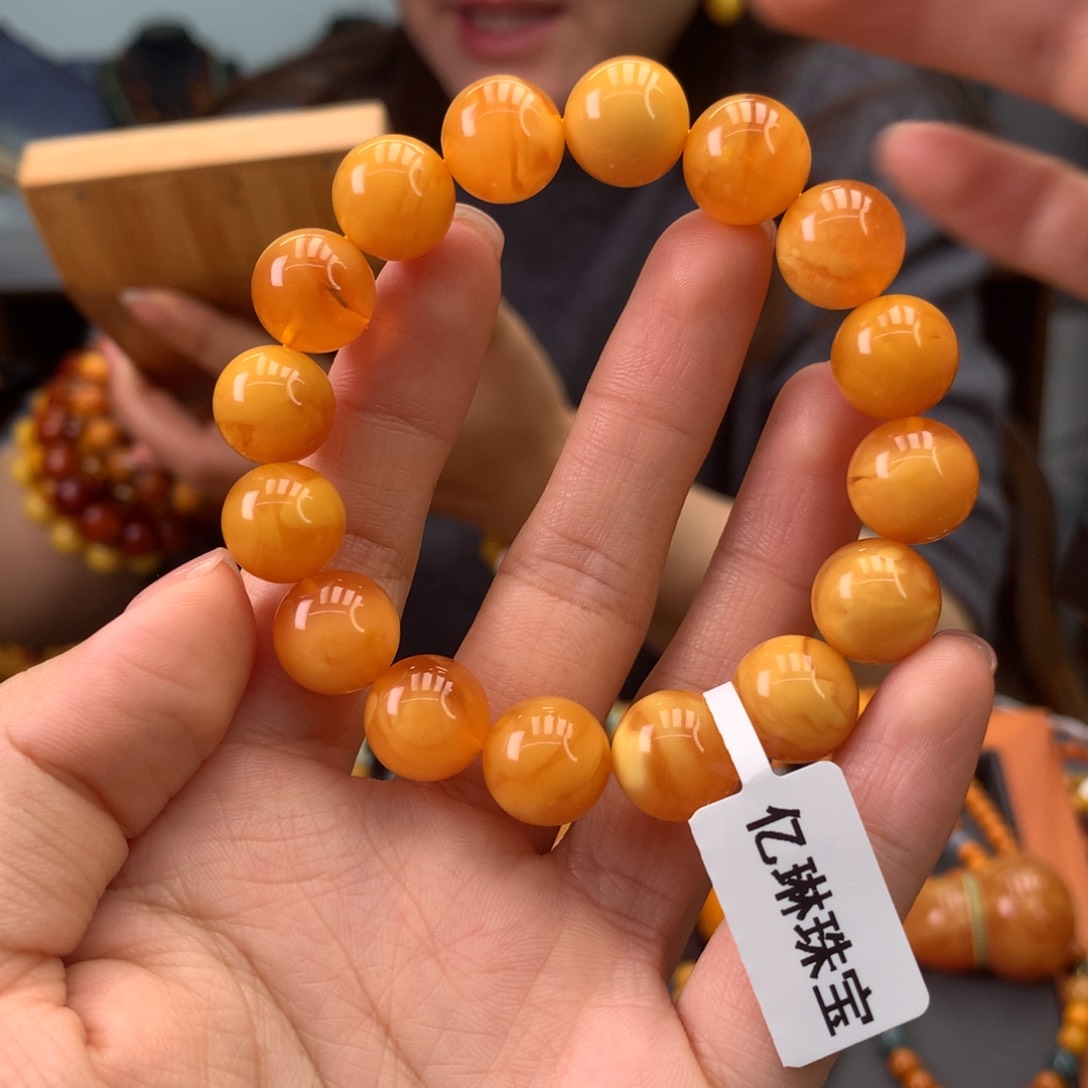 未镶嵌蜜蜡手串天然