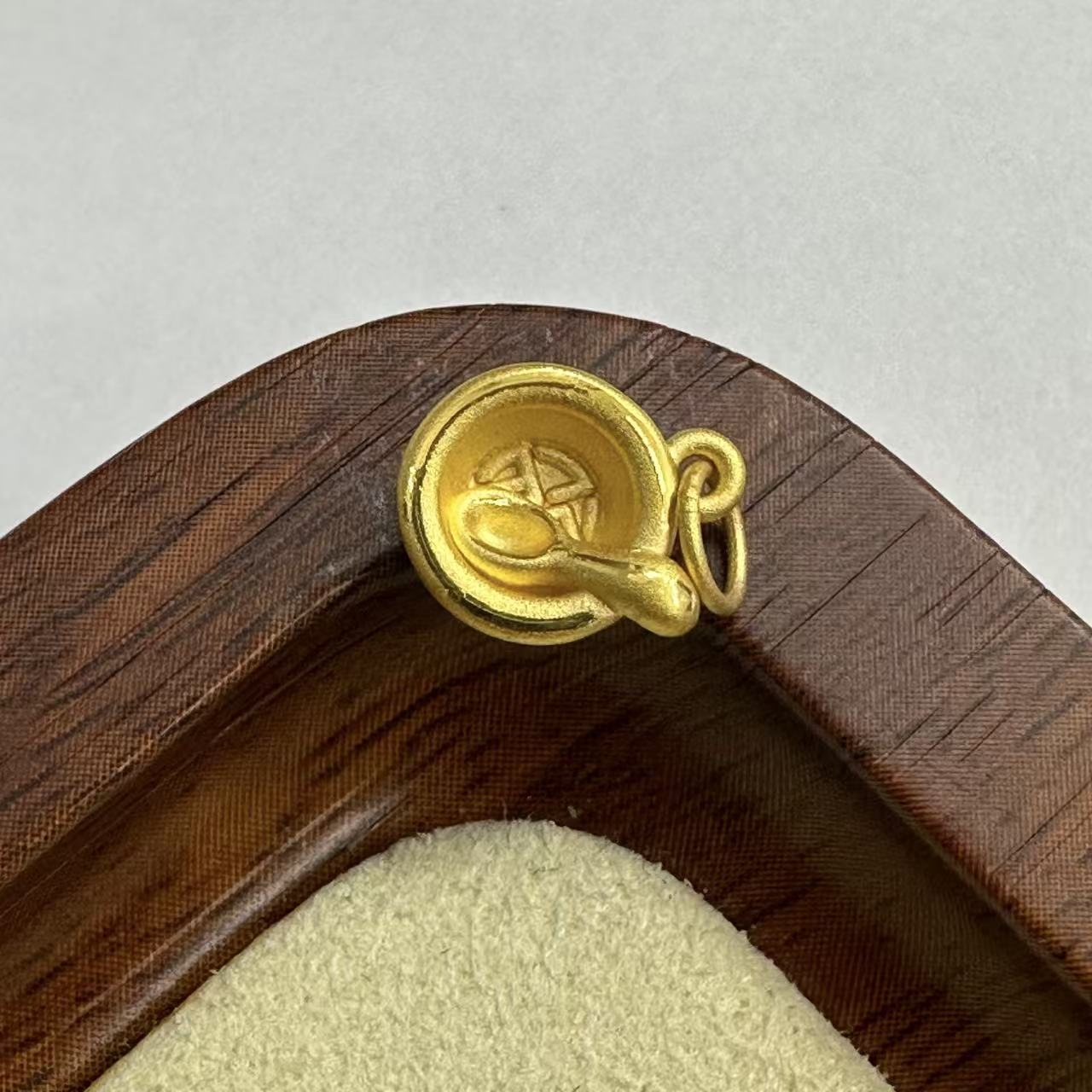 宝藏好物直播间足金999福满杯勺提溜黄金配件DP2652-0700