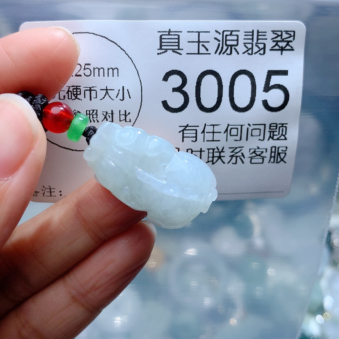 翡翠颈饰未镶嵌3005。