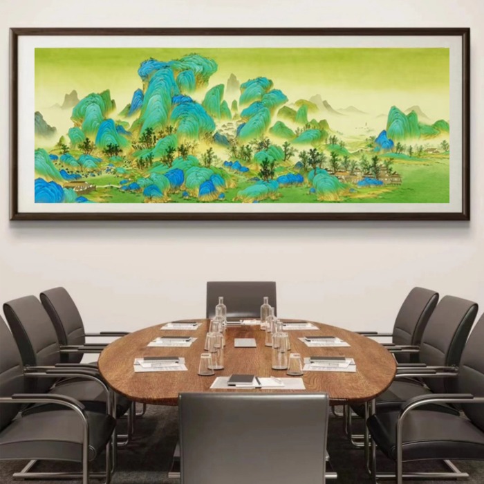 《江山如画》敦煌画派井灏先生作品