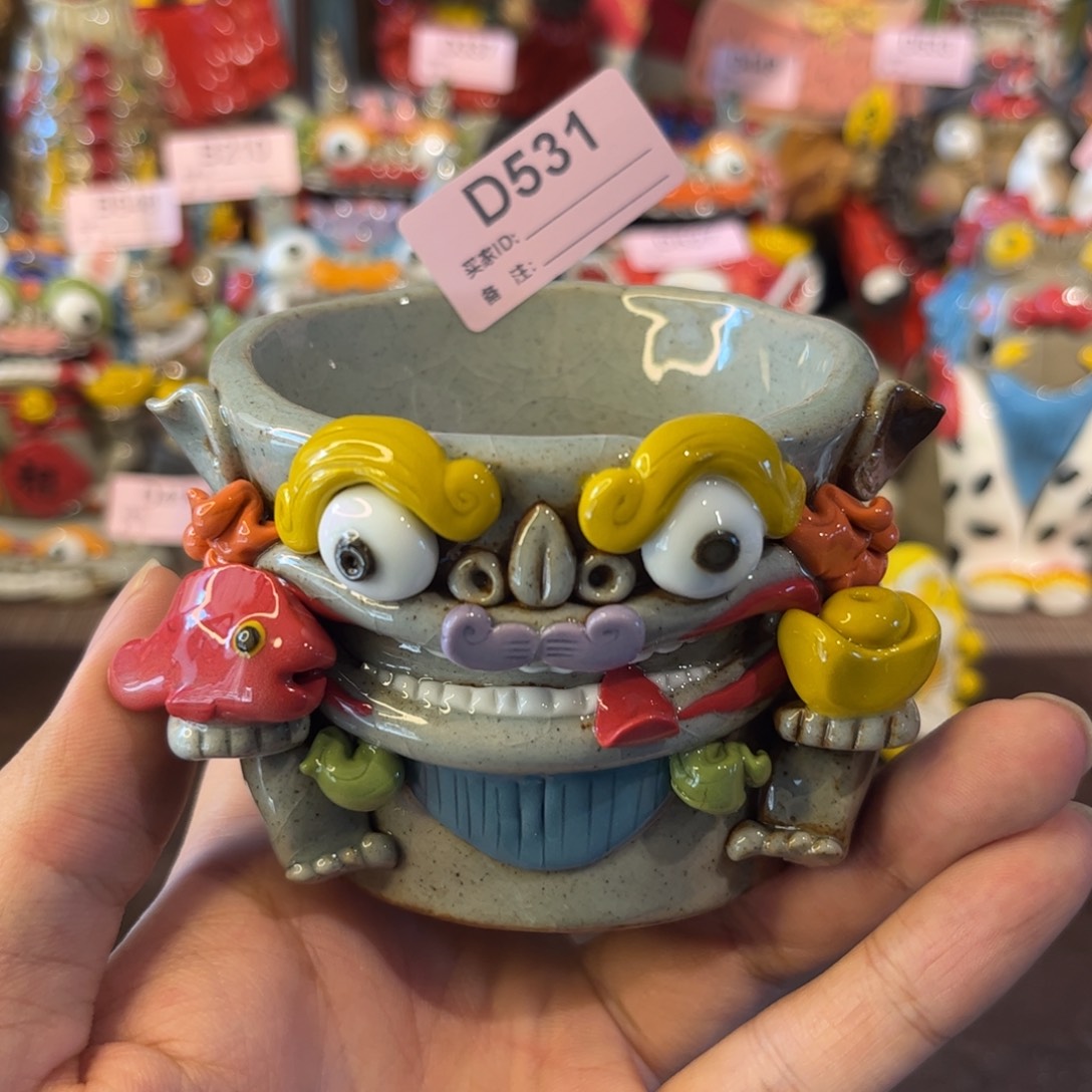 泥塑纯手工茶宠摆件