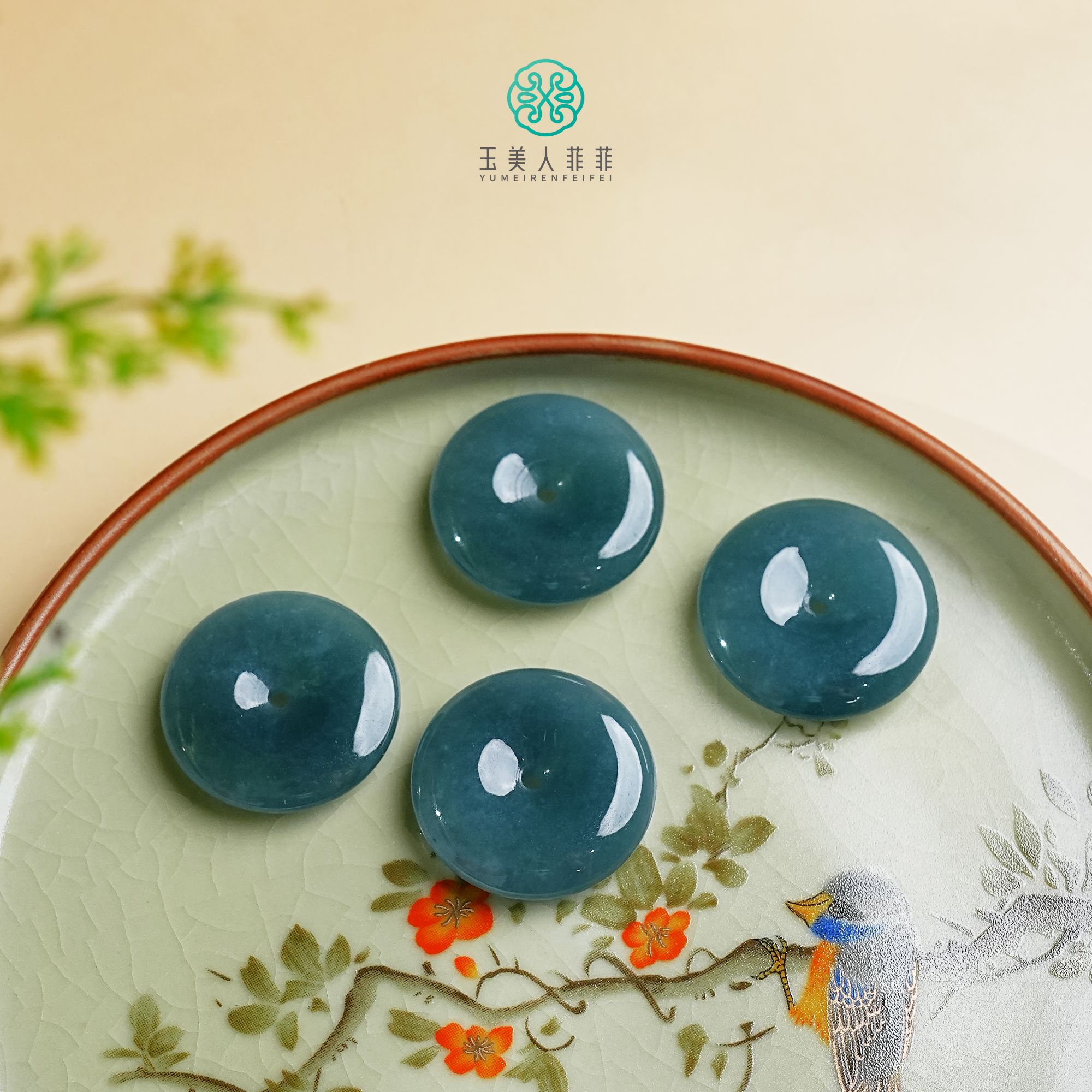 石惑珠宝+翡翠平安扣吊坠约25mm-多样性发一