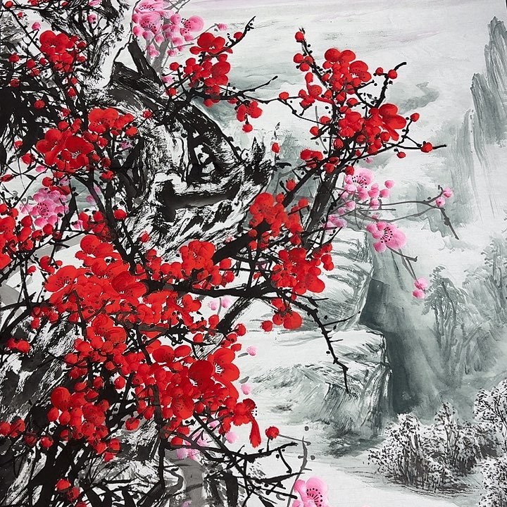 国画手绘国画作品