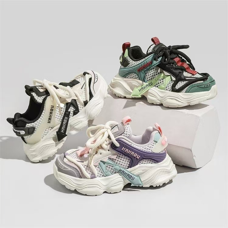 970儿童鞋子夏季单网新款小学生男女童百搭运动鞋软底潮鞋