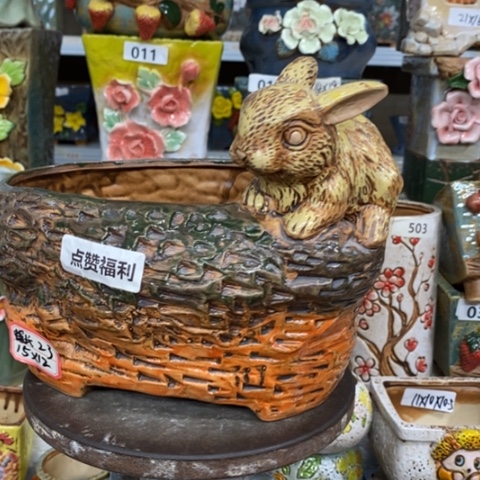 【闪购商品】红陶粗陶材质多肉花盆